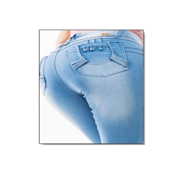 WAIST 31 INCHES SIZE 11 FLARE JEANS STRETCH DENIM PUSH UP 11-3 CTP1201 SZ11 - Picture 5 of 11